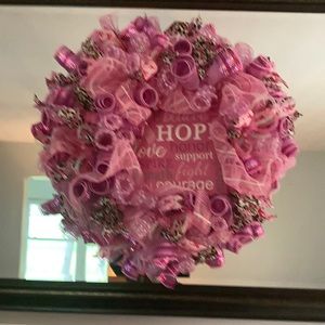 Breast Cancer Wreath